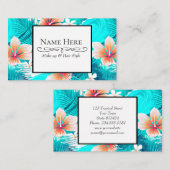 ハイビスカスフラワーアットザビーチ 名刺 (正面/裏面)