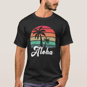 ハイビスカスフラワーアロハハワイハワイアンサーファー Tシャツ