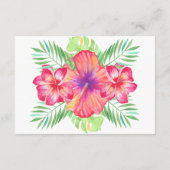 ハイビスカスフラワーウォータービーチ囲い エンクロージャーカード (裏面)