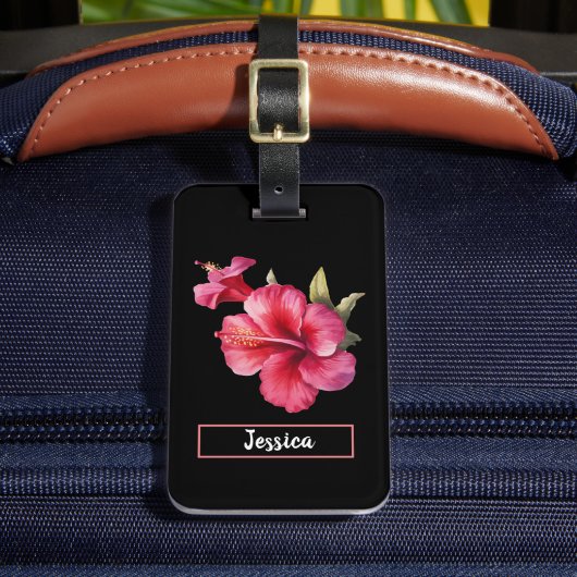 ハイビスカスフラワーズラゲッジタグ ラゲッジタグ (正面インサイチュ2)