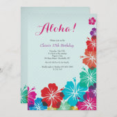 ハイビスカスフラワーズ招待状 招待状 (正面/裏面)