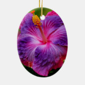 ハイビスカスフラワーセラミックオーナメント セラミックオーナメント (裏面)