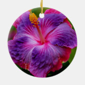 ハイビスカスフラワーセラミックオーナメント セラミックオーナメント (裏面)
