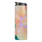 ハイビスカスフラワーターコイズ海水ハワイアン タンブラー (回転右)