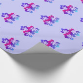 ハイビスカスフラワーデザイン包装紙 ラッピングペーパー (角)