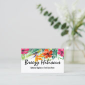 ハイビスカスフラワートロピカルパラダイスハワイアンフローラ 名刺 (スタンド正面)