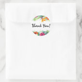 ハイビスカスフラワートロピカルパラダイスハワイ ラウンドシール (バッグ)