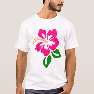 ハイビスカスフラワートロピック開花花植物学 Tシャツ