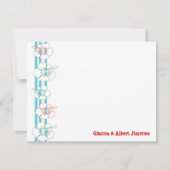 ハイビスカスフラワーノートカード|サンキューカード ノートカード (正面)