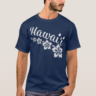 ハイビスカスフラワーハワイアンアイランドビーチバケーションハウ Tシャツ