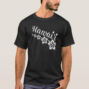 ハイビスカスフラワーハワイアンアイランドビーチバケーションハウ Tシャツ