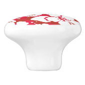 ハイビスカスフラワーパターン セラミックノブ (側面)