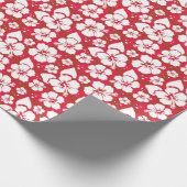 ハイビスカスフラワーパターン ラッピングペーパー (角)