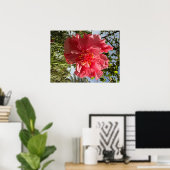 ハイビスカスフラワーポスター@3dudes1life ポスター (ホームオフィス)