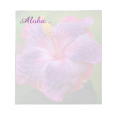 ハイビスカスフラワーメモ帳 ノートパッド (正面)