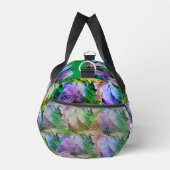 ハイビスカスフラワー動揺してパーソナライズされた抽象芸術 ダッフルバッグ (右)