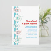 ハイビスカスフラワー招待状|結婚’s|誕生日 招待状 (スタンド正面)