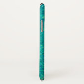 ハイビスカスフラワー海水ハワイアンティール(緑がかった色)ピンク Case-Mate iPhoneケース (裏面/右)