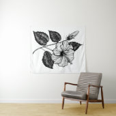 ハイビスカスフラワーII タペストリー (インサイチュ(横))