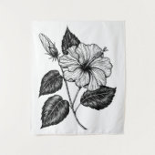 ハイビスカスフラワーII タペストリー (正面)