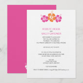 ハイビスカスフラ結婚ワーズ 招待状 (正面/裏面)