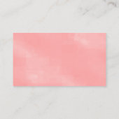 ハイビスカスフローラ結婚ピンクのテーブル座席表 プレイスカード (裏面)