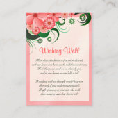 ハイビスカスフローラ結婚ピンクの願い井戸 エンクロージャーカード (正面)