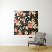 ハイビスカスフローラ：シームレスパターンデザイン タペストリー (インサイチュ)