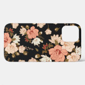 ハイビスカスフローラ:シームレスパターンデザイン Case-Mate iPhoneケース (裏面 (横))