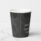 ハイビスカスブラックフローラ保存日付冷蔵庫用マグネット 紙コップ (右)