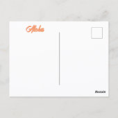 ハイビスカスボタニカルフラワークローズアップ写真 ポストカード (裏面)