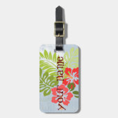ハイビスカスラゲッジタグ ラゲッジタグ (正面縦)
