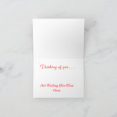 ハイビスカスラブカスタマイズ可能グリーティングカード カード (内部)