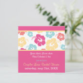 ハイビスカスルアウ（ハワイ式宴会）ブライダルシャワー招待状 招待状 (スタンド正面)