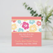 ハイビスカスルアウ（ハワイ式宴会）ブライダルシャワー招待状 招待状 (スタンド正面)