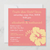 ハイビスカスルアウ（ハワイ式宴会）ブライダルシャワー招待状 招待状 (裏面)