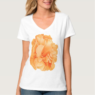 ハイビスカスロサダブルペタルイエロー Tシャツ