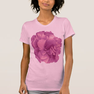 ハイビスカスロサダブルペタルパープル Tシャツ