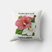 ハイビスカスヴィンテージシードパケット クッション (裏面)