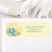 ハイビスカス住所 シールシール ラベル (インサイチュ)