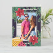 ハイビスカス写真グリーティングカード シーズンカード (スタンド正面)