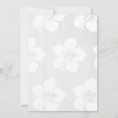 ハイビスカス及びキャップ卒業ルアウ（ハワイ式宴会）招待状 招待状 (裏面)