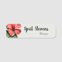 ハイビスカス名タグ 名札