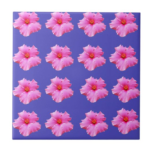 ハイビスカス夏風_ タイル (正面)