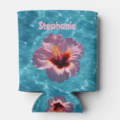 ハイビスカス夏 缶クーラー (裏面)