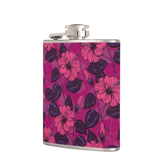 ハイビスカス夜 フラスク (左)