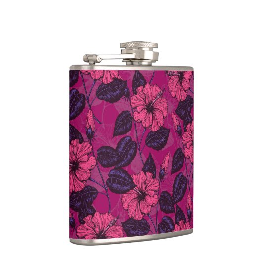 ハイビスカス夜 フラスク (右)