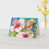 ハイビスカス座標系 カード (黄色い花)