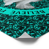 ハイビスカス感動的の励まし ポスター (角)