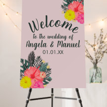 ハイビスカス手描きフローラサマー結婚ズ